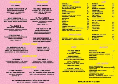 View menu Pancake in the Park