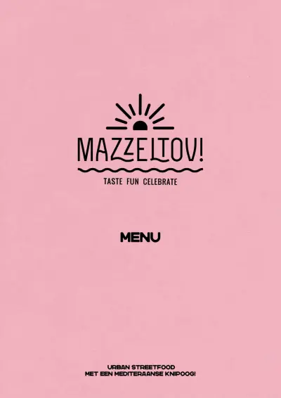 View menu Mazzeltov!
