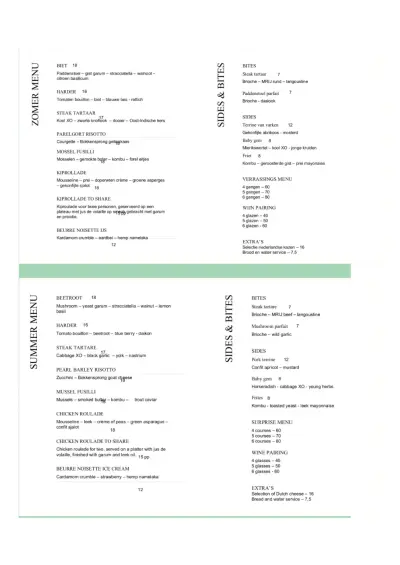 Bekijk menu Restaurant Fyr