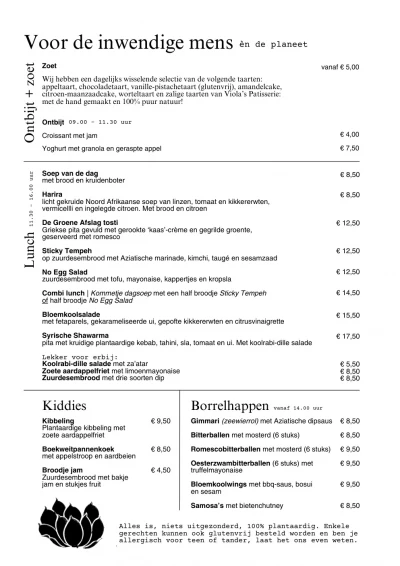 View menu De Groene Afslag