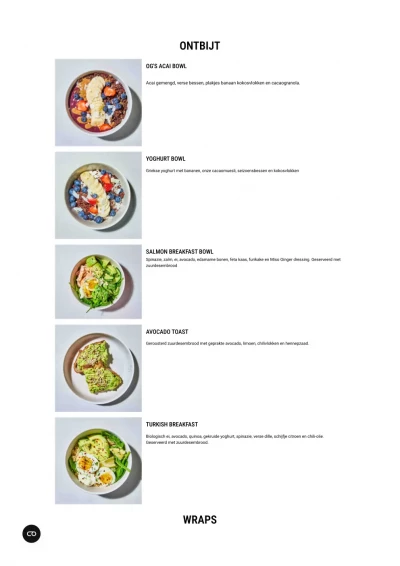 Bekijk menu Oliver Green - Utrecht