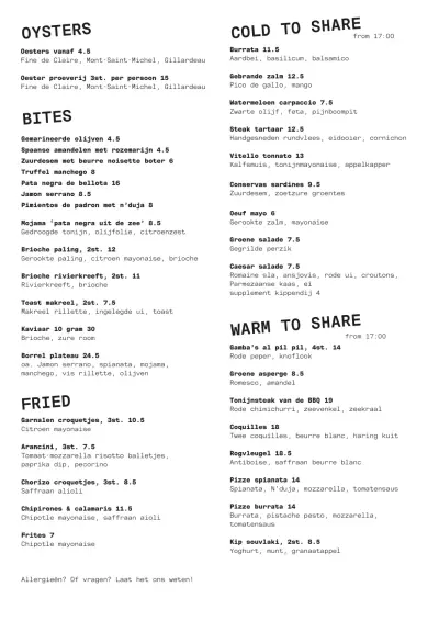 Bekijk menu Maresia