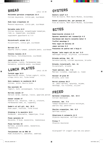 Bekijk menu Maresia