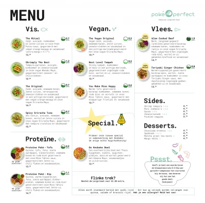 Bekijk menu Poké Perfect - Schiphol