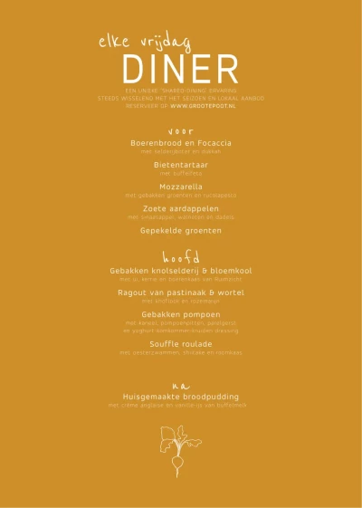 Bekijk menu Groote Poot