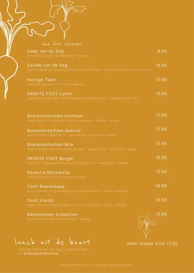 View menu Groote Poot