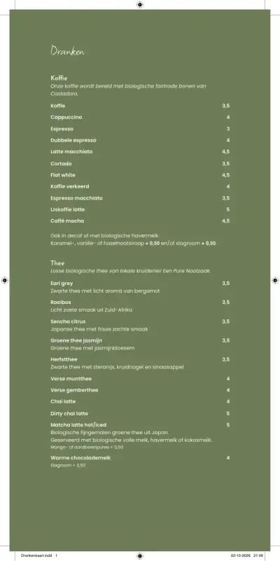 Bekijk menu Bij Tijm