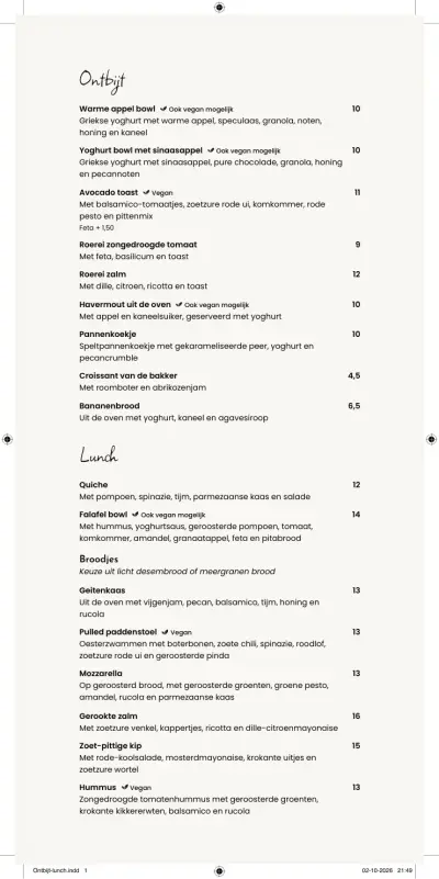 Bekijk menu Bij Tijm
