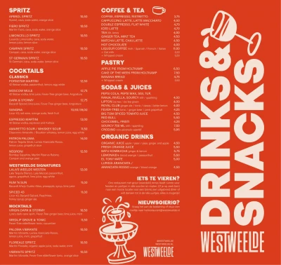Bekijk menu Westerweelde