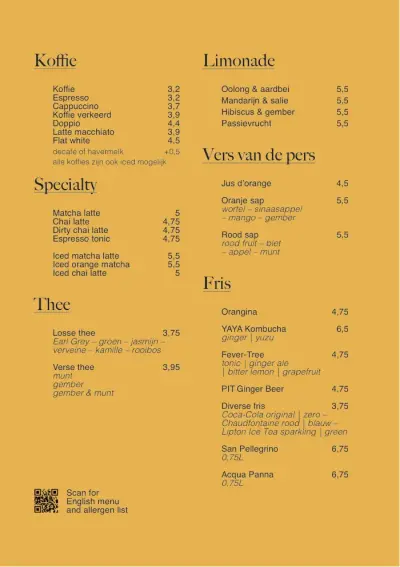 Bekijk menu Maxwell