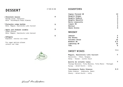 View menu Vessel