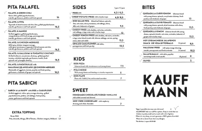 Bekijk menu Kauffmann