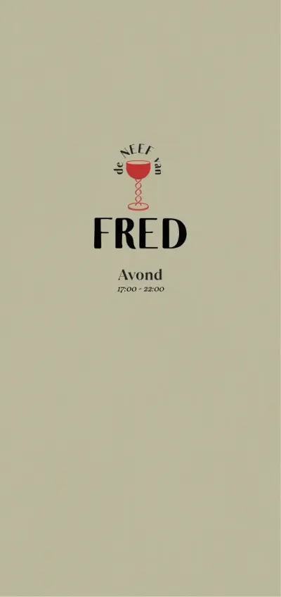 Bekijk menu de Neef van Fred
