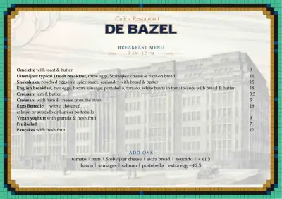 Bekijk menu Café-Restaurant de Bazel