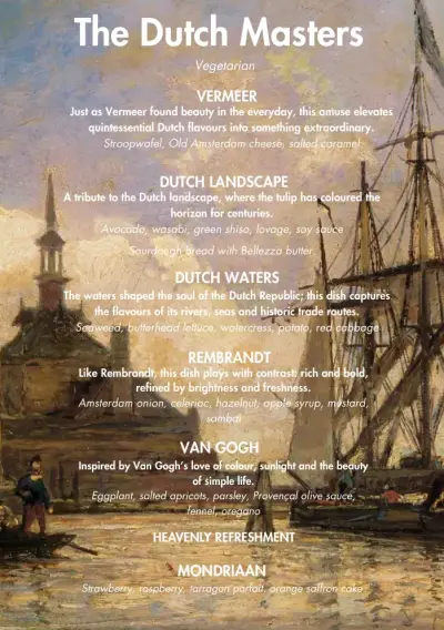 View menu Bellezza