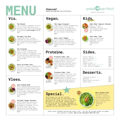Bekijk menu Poké Perfect Amsterdam Prinsengracht