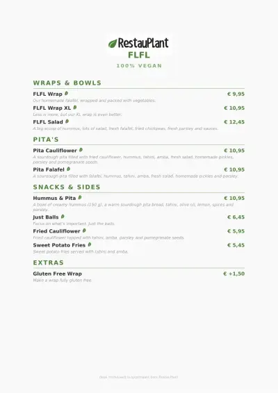 View menu FLFL - Utrecht