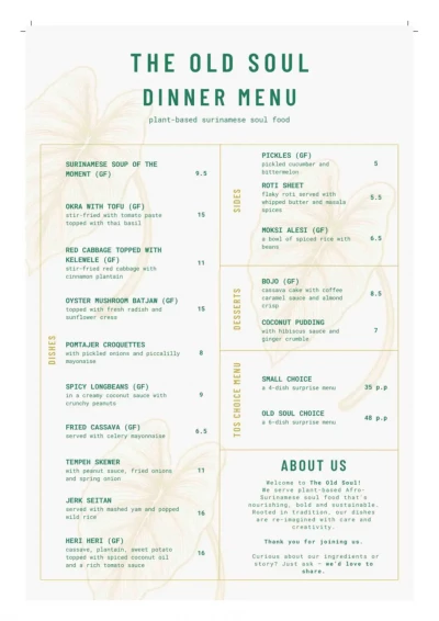 View menu The Old Soul