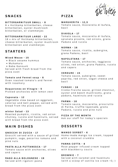View menu Buurman & Buurman De With