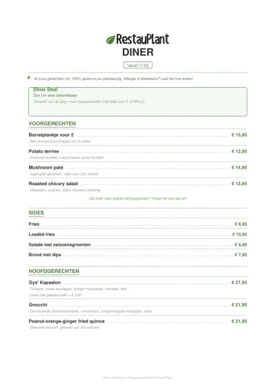 Bekijk menu Gys - Voorstraat