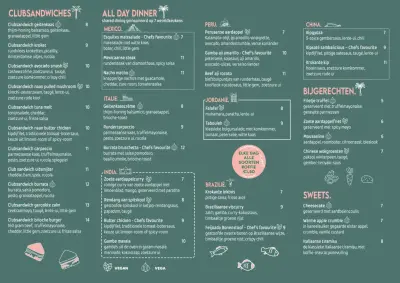 View menu Restaurant Seven