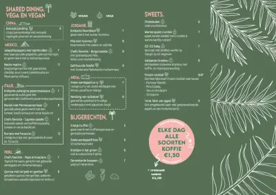 View menu Restaurant Seven