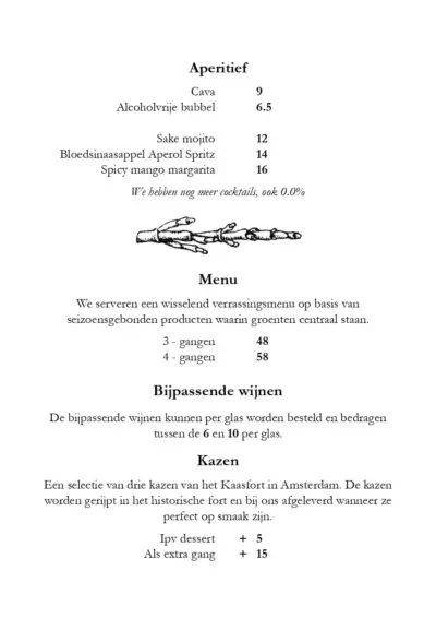 View menu De Waaghals