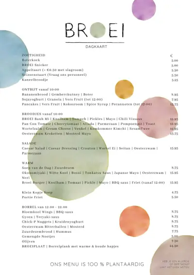 View menu BROEI - Utrecht
