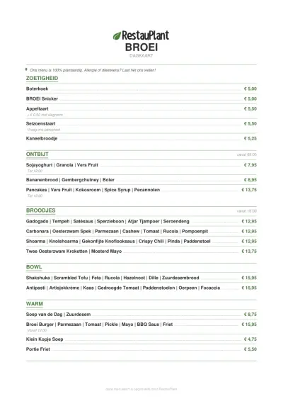 View menu BROEI - Utrecht