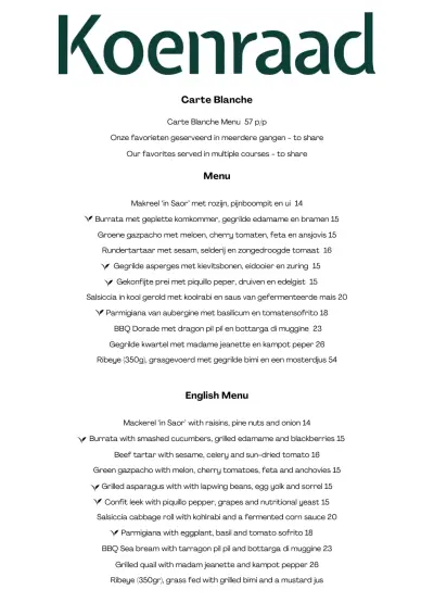 Bekijk menu Koenraad Utrecht