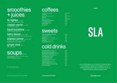 Bekijk menu SLA - Admiraal de Ruijterweg