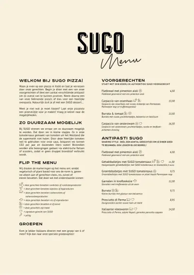 View menu SUGO - Rotterdam Aert vannes
