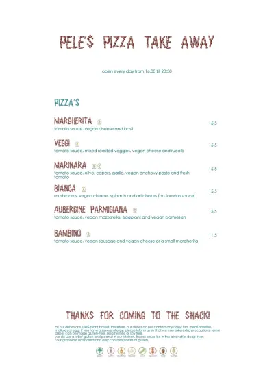 Bekijk menu Pele Surfshack
