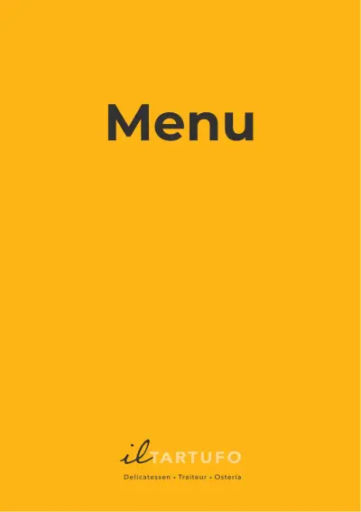 View menu Il Tartufo