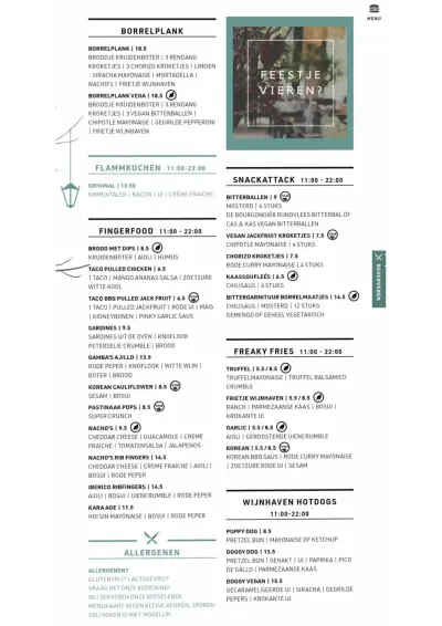 Bekijk menu Café de Wijnhaven