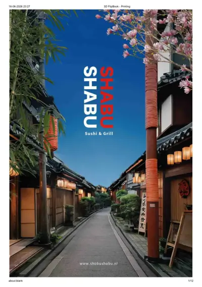View menu Shabu Shabu - Alexandrium Rotterdam