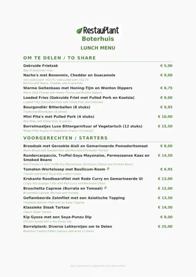 Bekijk menu Het Boterhuis
