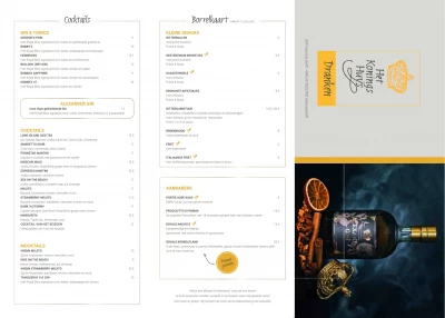 View menu Het Konings Huys