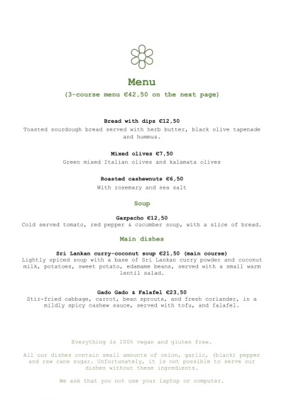 View menu Bloem
