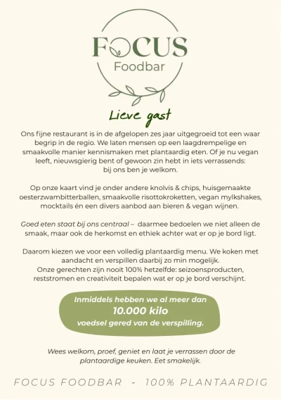 View menu Focus Foodbar