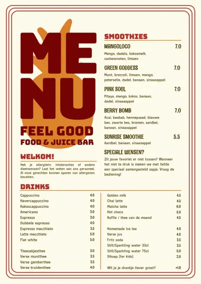 View menu Feel Good