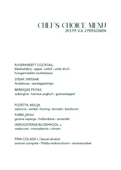 View menu Bar Botanique