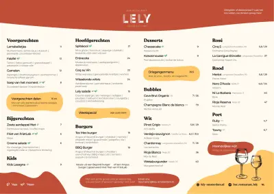Bekijk menu Bar Lely