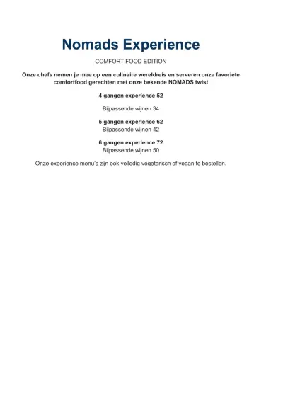 View menu NOMADS