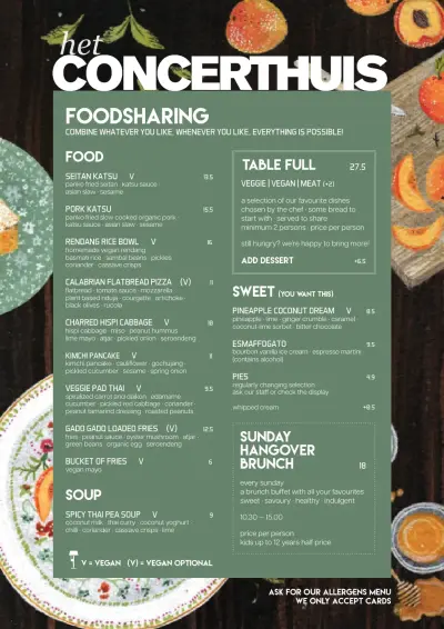View menu Het Concerthuis