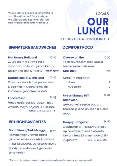 Bekijk menu Café Locals