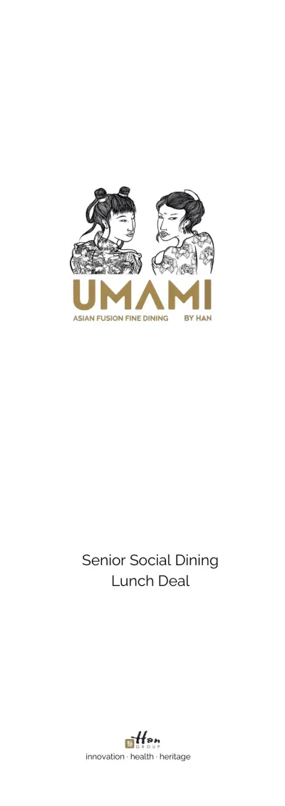 View menu Umami by Han - Den Haag