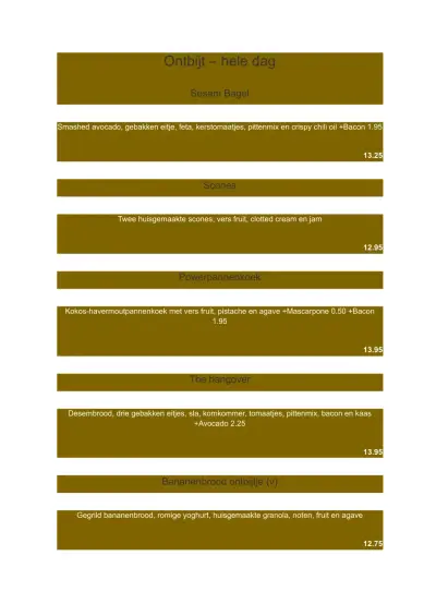 Bekijk menu Buutvrij