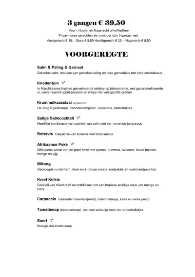 Bekijk menu Restaurant AAP