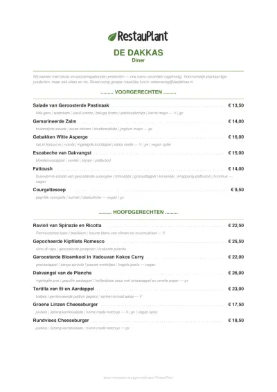 View menu DeDAKKAS